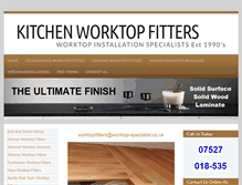 Tablet Screenshot of kitchenworktopfitters.com